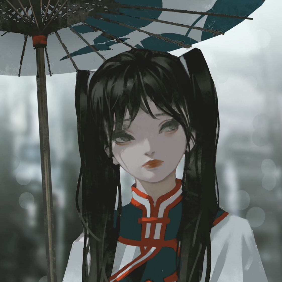 头像暗黑微丧系动漫女头像