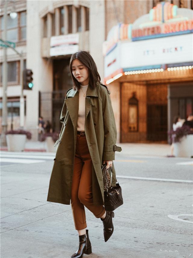 小个子女生穿风衣选款很重要,教你这3点显瘦显高穿搭,时髦优雅