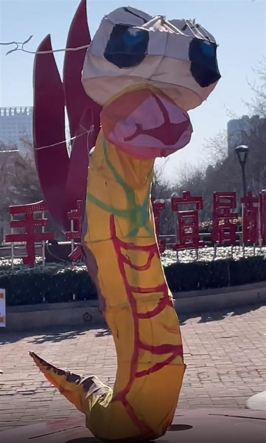 菏泽天香公园花灯太丑吓到市民？街道办：系广告公司免费投放，已撤下