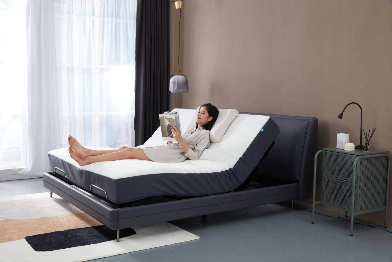 缔造温馨睡眠,8h milan智能电动床pro让幸福触手可及