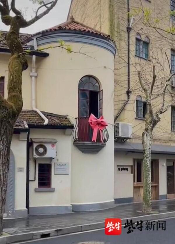 上海蝴蝶结阳台引上千网友围观老奶奶生活受到打扰已被家人接走