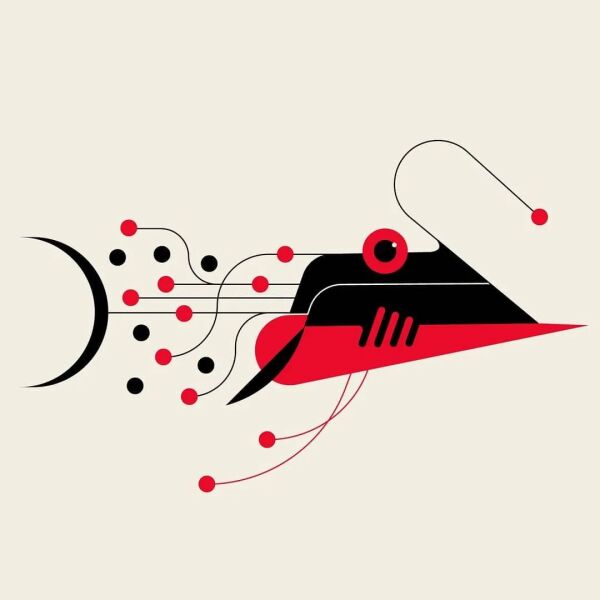 点线面排列组合绘制抽象艺术