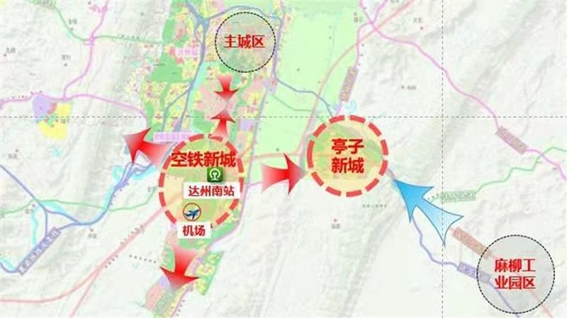 达州"双城一线一园"建设,更迭变迁未来可期