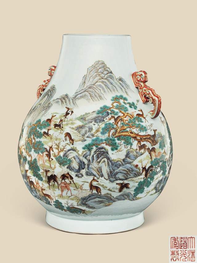 清道光時代 【大清道光年製】在銘 粉彩 琺瑯彩金彩錦雞墨彩詩文水丞(F-16) 清道光時代 【大清道光年製】在銘 粉彩 琺瑯彩金彩錦雞