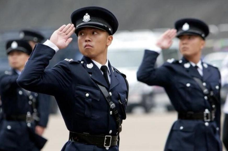 The blue hats of the Hong Kong police force are well-trained. What kind ...