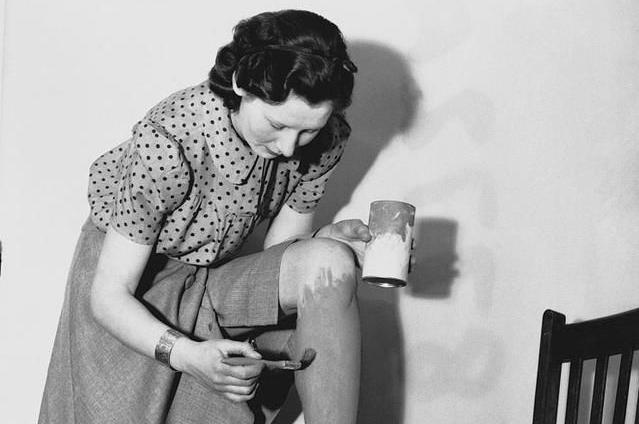 After the outbreak of World War II, in order to have a pair of nylon ...